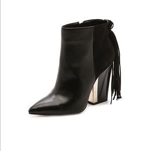 Sam Edelman Mariel Black Fringe Booties